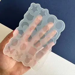 قالب سیلیکونی اشکال زیور آلات 2 سانتیمتر شامل 12 طرح