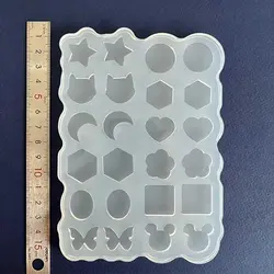 قالب سیلیکونی اشکال زیور آلات 2 سانتیمتر شامل 12 طرح