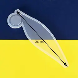 قالب سیلیکونی رزین مدل جا عودی وارمردار طرح برگ 8*26 سانتی متر