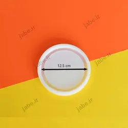 قالب سیلیکونی رزین دایره لبه دار کلاسیک قطر 12.5 سانتی متر