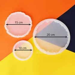 قالب سیلیکونی رزین مدل ژئود کلاسیک قطر 15 سانتی‌متر