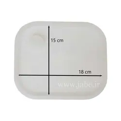 قالب سیلیکونی رزین مدل تخته سرو طرح پالت مربع 15*18 سانتی‌متر