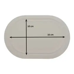 قالب سیلیکونی رزین مدل زیرلیوانی بیضی لبه دار کلاسیک 10*16 سانتی متر