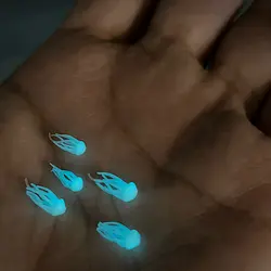 ماکت عروس دریایی شب تاب آبی بسته پنجاه عددی