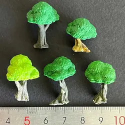 ماکت مینیاتوری درخت سبز 2ـ2.5  سانتیمتری بسته 5 عددی کد ۴