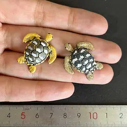 ماکت مینیاتوری لاک پشت 3 سانتیمتر بسته 2 عددی