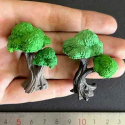 ماکت مینیاتوری درخت سبز 4.5 سانتیمتری بسته 2 عددی کد ۳
