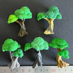 ماکت مینیاتوری درخت سبز 4.5 سانتیمتری بسته 2 عددی کد ۳