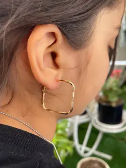 گوشواره طرح چهارگوش برند ژوپینگ کد 1392 - فروشگاه سون مد