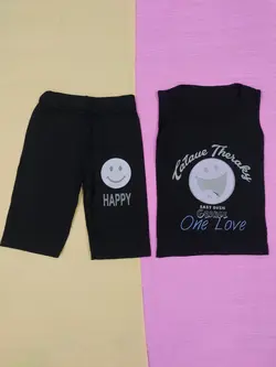 تاپ و شلوارک طرح استیکر کد 1454