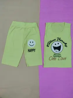 تاپ و شلوارک طرح استیکر کد 1454