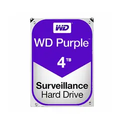 هارد اینترنال 3.5 اینچ وسترن دیجیتال WD Purple 4TBWESTERN DIGITAL WD Purple 4TB 64MB 5400 Rpm Buffer SATAIII HDD