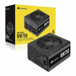 پاور 750 وات کورسیر RM750 Gold Full ModularCorsair RM Series RM750 135mm Gold Full Modular Power Supply