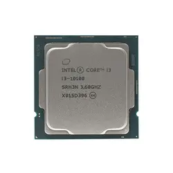 پردازنده بدون باکس اینتل Core i3 10100 Comet LakeIntel Core i3 10100 Comet Lake LGA 1200 10th Generation Tray Processor