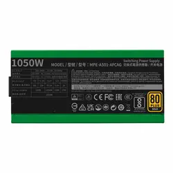 پاور 1050 وات کولر مستر MWE GOLD 1050 V2 ATX 3.0 Blanka