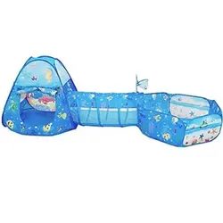 چادر کودک استخردار اصل | استخر توپ بهمراه چادر طرح دریا اورجینال | چادر کودک به همراه تونل و استخر توپ و کیف نگهدارنده اورجینال طرح دریا - فروشگاه اینترنتی دبی مد