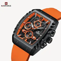 قیمت و خرید ساعت مردانه کرنوگراف NAVIFORCE اورجینال سه موتوره تاریخ شمار و ضدآب با عقربه های شب تاب وارداتی از دبی امارات |‌ ساعت مردانه کرنوگرافی | ساعت مچی پسرانه کرنوگراف NAVIFORCE اصلی - فروشگاه اینترنتی دبی مد