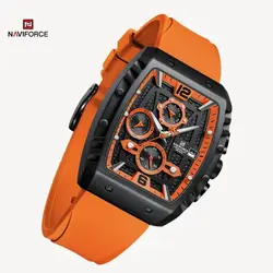 قیمت و خرید ساعت مردانه کرنوگراف NAVIFORCE اورجینال سه موتوره تاریخ شمار و ضدآب با عقربه های شب تاب وارداتی از دبی امارات |‌ ساعت مردانه کرنوگرافی | ساعت مچی پسرانه کرنوگراف NAVIFORCE اصلی - فروشگاه اینترنتی دبی مد
