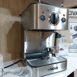 قیمت و خرید قهوه ساز و اسپرسو ساز نوا 159 اصل با موتور و پمپ ایتالیایی اصل و تمامی ملزومات و سینی حرارتی | جهیزیه عروس | قهوه ساز اصل | مناسب کافه و سوپر مارکت - فروشگاه اینترنتی دبی مد
