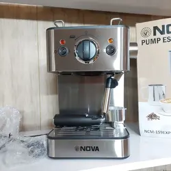 قیمت و خرید قهوه ساز و اسپرسو ساز نوا 159 اصل با موتور و پمپ ایتالیایی اصل و تمامی ملزومات و سینی حرارتی | جهیزیه عروس | قهوه ساز اصل | مناسب کافه و سوپر مارکت - فروشگاه اینترنتی دبی مد