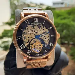 قیمت و خرید ساعت مردانه اتوماتیک سوپر لاکچری Patek philippe | ساعت مچی مردانه | ساعت پسرانه | ساعت اصل | ساعت شیک | ساعت اورجینال | هدیه روز مرد | ساعت خارجی - فروشگاه اینترنتی دبی مد