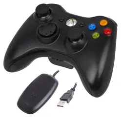 دسته بازی ایکس باکس بیسیم مدل اسلیم همراه دانگل اتصال| برای XBOX 360 و Pc|برد اصلی