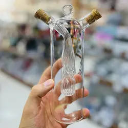 بطری آبلیمو و سرکه بلند طرح مارپیچ