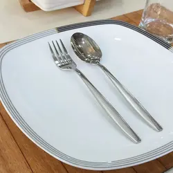 قاشق و چنگال یونیک 6 نفره فله ای کد شش
