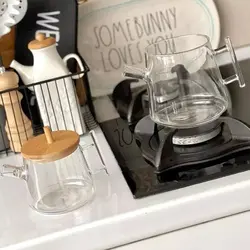 کتری قوری پیرکس درب بامبو