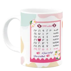 ماگ تولد اسفند (عکسدار و تقویم دار) مدل AV 73