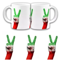 ماگ پرچم ایران مدل AE1