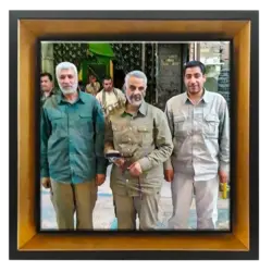 تابلو کاشی حاج قاسم و کهندس و سید جعفری مدل 2ZG78