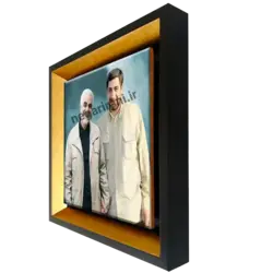 تابلو کاشی شهید سلیمانی همراه شهید جعفری مدل 2ZG77