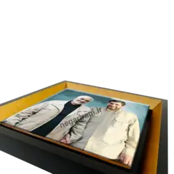 تابلو کاشی شهید سلیمانی همراه شهید جعفری مدل 2ZG77