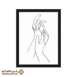 تابلو دکوراتیو مینیمال طرح دست
