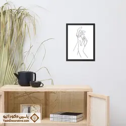 تابلو دکوراتیو مینیمال طرح دست