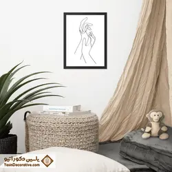 تابلو دکوراتیو مینیمال طرح دست