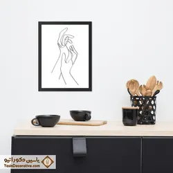تابلو دکوراتیو مینیمال طرح دست