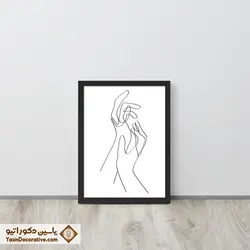 تابلو دکوراتیو مینیمال طرح دست