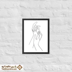 تابلو دکوراتیو مینیمال طرح دست