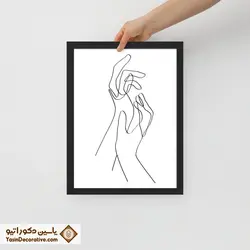 تابلو دکوراتیو مینیمال طرح دست