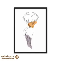 تابلو دکوراتیو مینیمال طرح گوزن