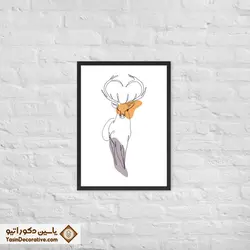 تابلو دکوراتیو مینیمال طرح گوزن