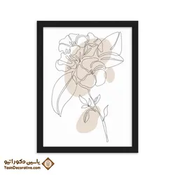 تابلو دکوراتیو مینیمال طرح گل