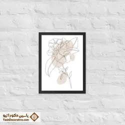 تابلو دکوراتیو مینیمال طرح گل