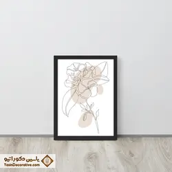 تابلو دکوراتیو مینیمال طرح گل