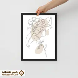 تابلو دکوراتیو مینیمال طرح گل