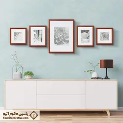 قاب عکس دکوراتیو 5 عددی مدل DT52P مسی