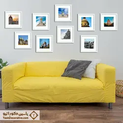 قاب عکس دکوراتیو 9 عددی مدل DT92P سفید