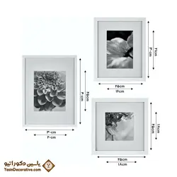 قاب عکس دکوراتیو 5 عددی مدل DT52P سفید